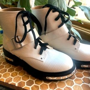 Missguided Combat boots! Awesome, edgy style. Never worn!